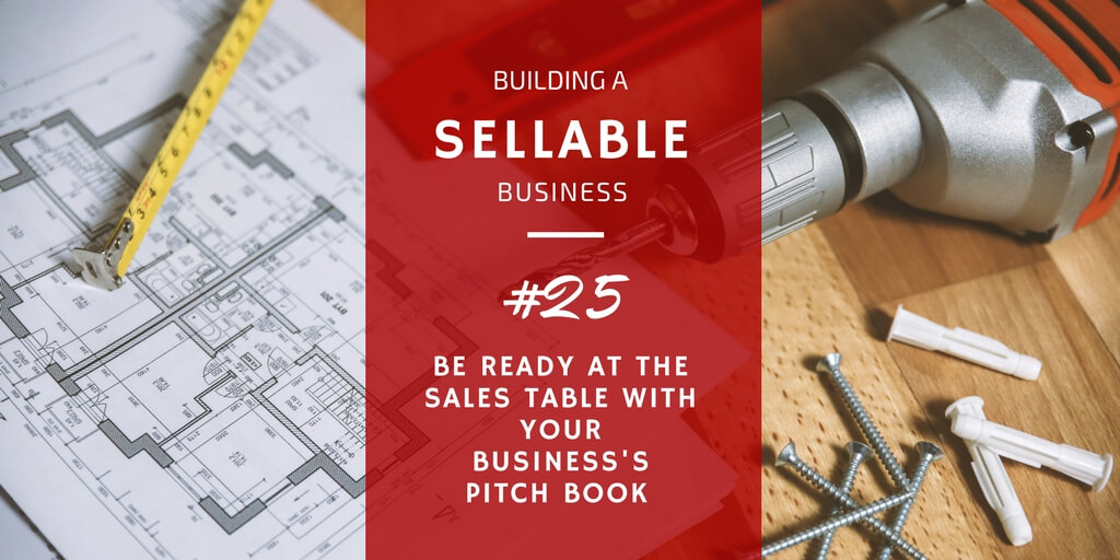 The value of a business pitch book to sales offers